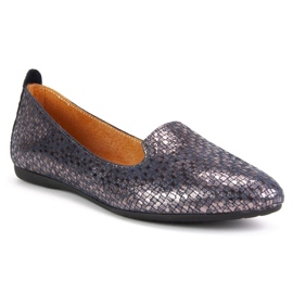 Signoria Ballerina Filippo H30-324 blu navy d'argento 1