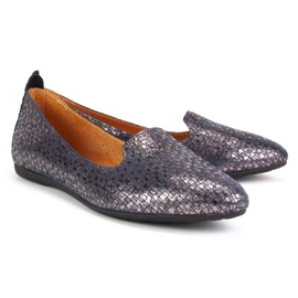 Signoria Ballerina Filippo H30-324 blu navy d'argento 2