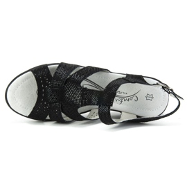 Sandali in pelle Filippo DS744/19 Bk nero 1