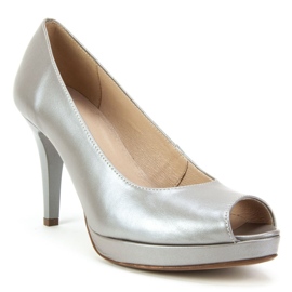 Filippo 749 Pearl mimosa 7 décolleté grigie argento 1