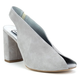 Sandali Filippo 1448 in camoscio grigio 1