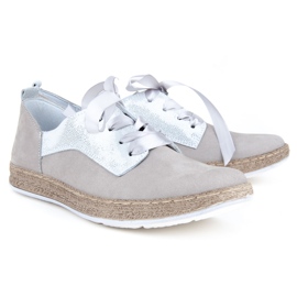 Scarpa Filippo 511S grigio nabuk argento 2