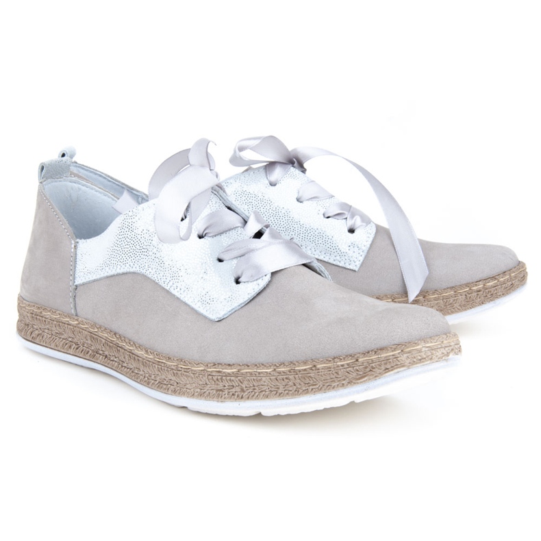 Scarpa Filippo 511S grigio nabuk argento 2