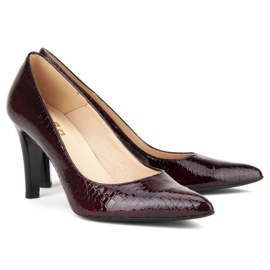 Pompe Filippo F155 Bordo Coccodrillo rosso 2