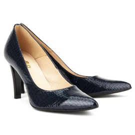Navette Filippo F155 Granat Crocodile blu navy 2
