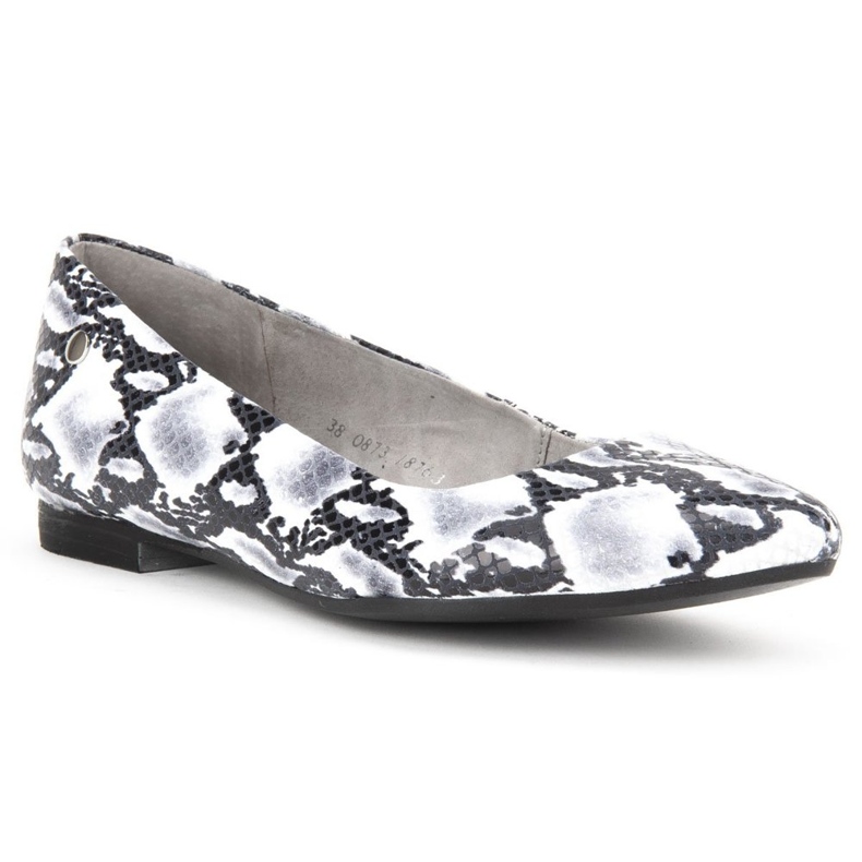 Scarpe Filippo 00873-62/00-5 Snake Nero e Bianco grigio 1