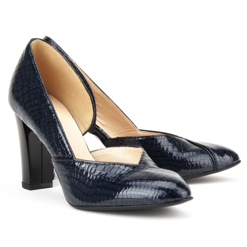 Navette Filippo F280 Granat Coccodrillo blu navy 2