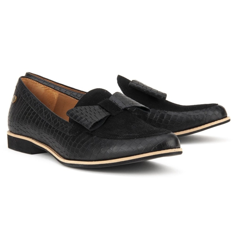 Filippo 04099-61/00-1 Scarpe Coccodrillo Nere nero 2