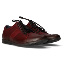 Scarpa in pelle Filippo 2063 bordeaux rosso 2