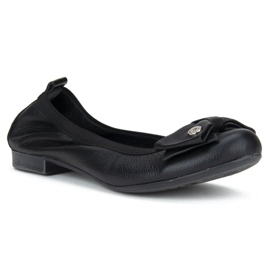 Filippo 477 Ballerine Black Grain nero 1