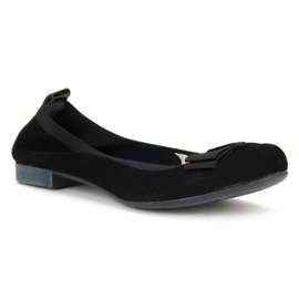 Filippo 480 Ballerine in camoscio nero 1