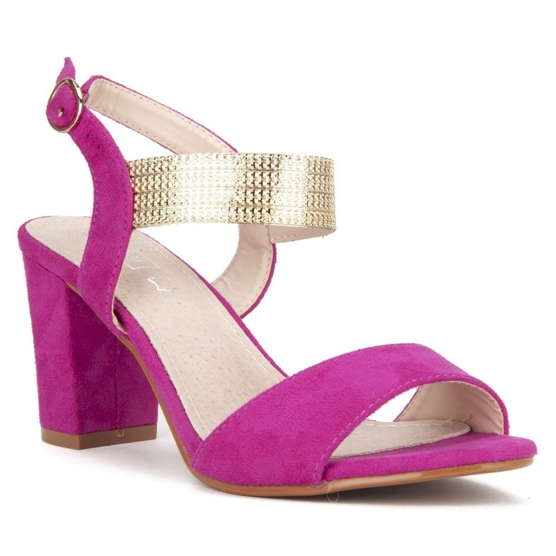 Sandali con tacco Filippo DS817/20 Fh rosa 2