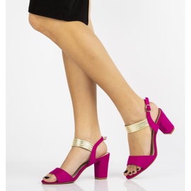 Sandali con tacco Filippo DS817/20 Fh rosa 1