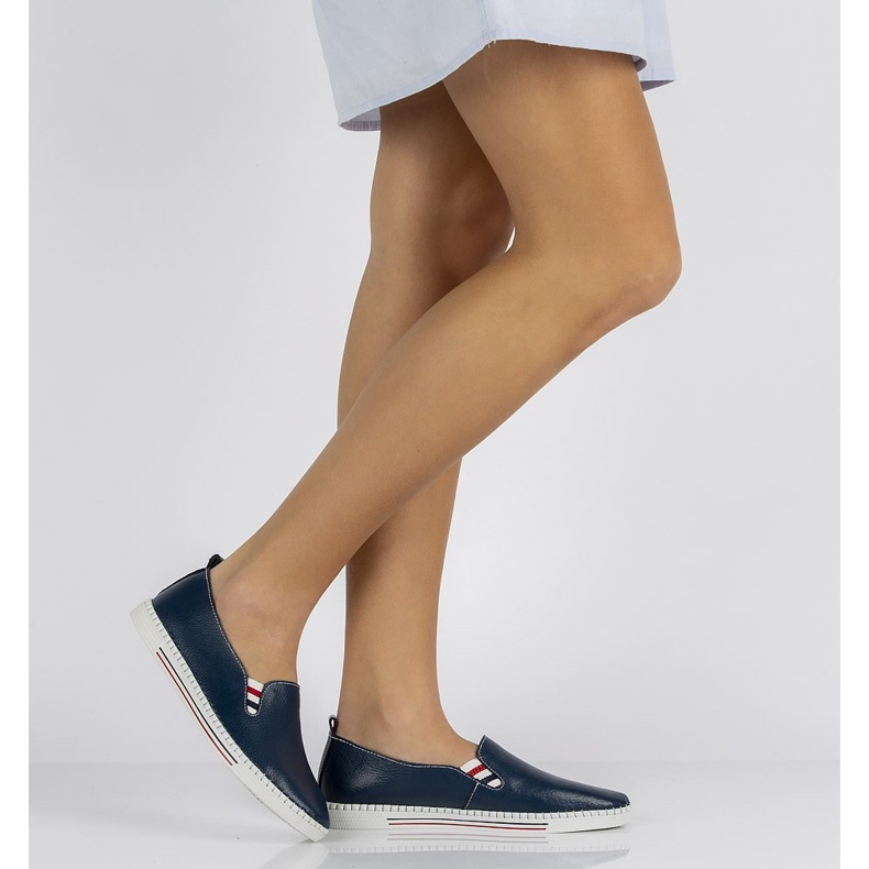 Scarpa in pelle FILIPPO DP066/20 Nv blu navy 2