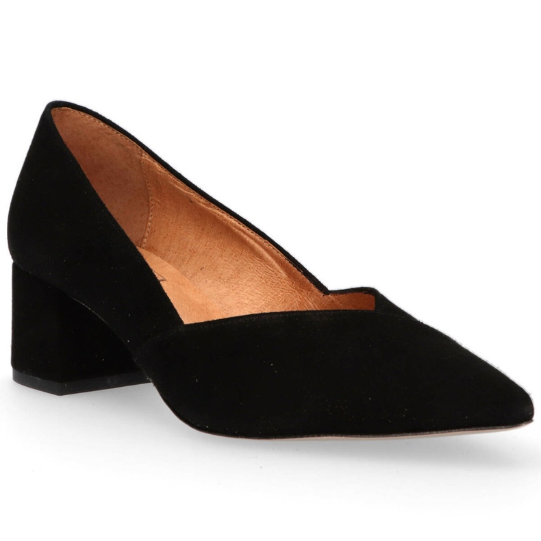 Scarpe Filippo 1410 in camoscio nero 1