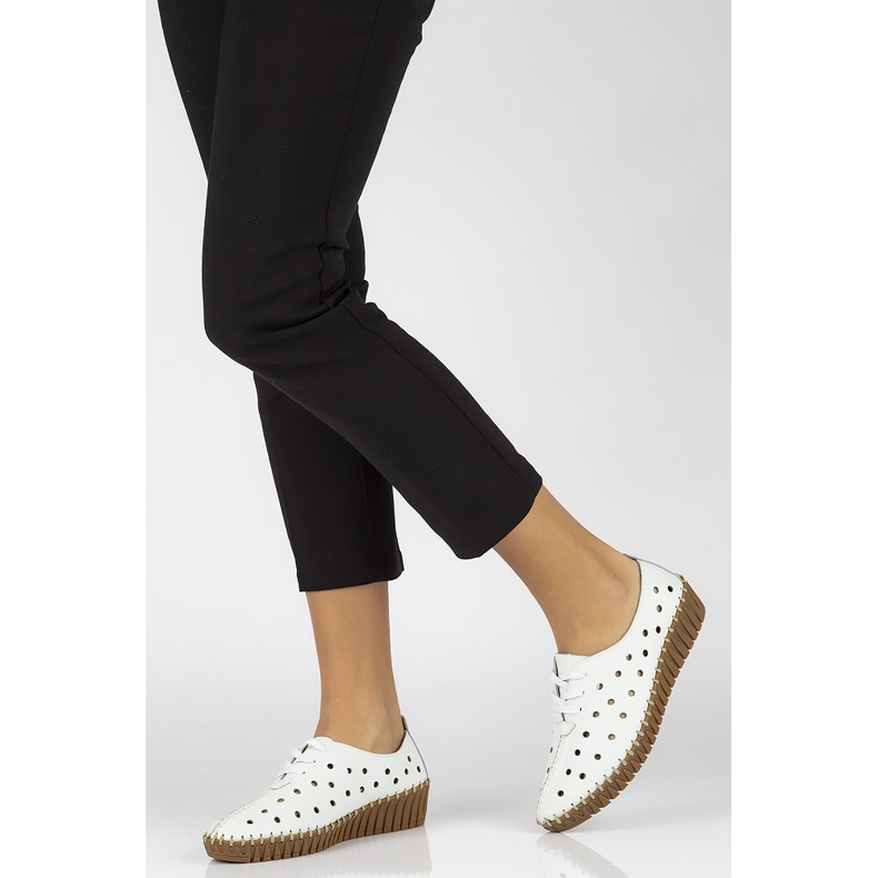 Scarpa in pelle Filippo DP1230/20 Wh bianca bianco 1