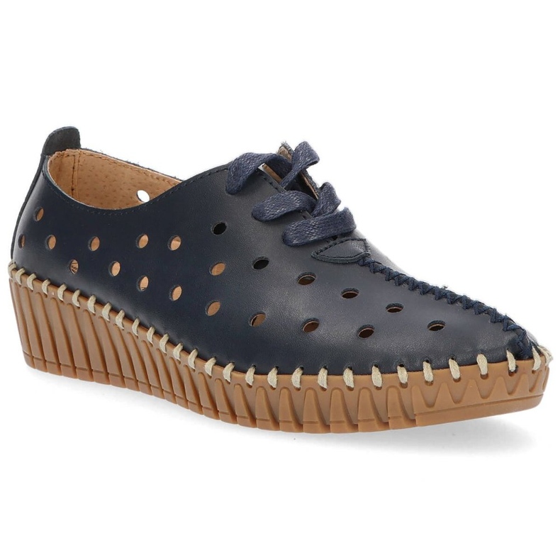 Scarpa in pelle Filippo DP1230/20 Nv blu navy 2