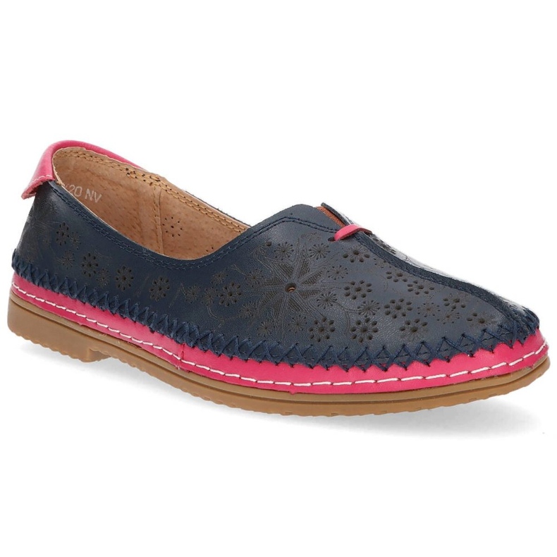 Scarpa in pelle Filippo DP1224/20 Nv blu navy 2