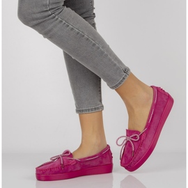 Scarpa in pelle Filippo DP1200/20 Fh rosa viola 1