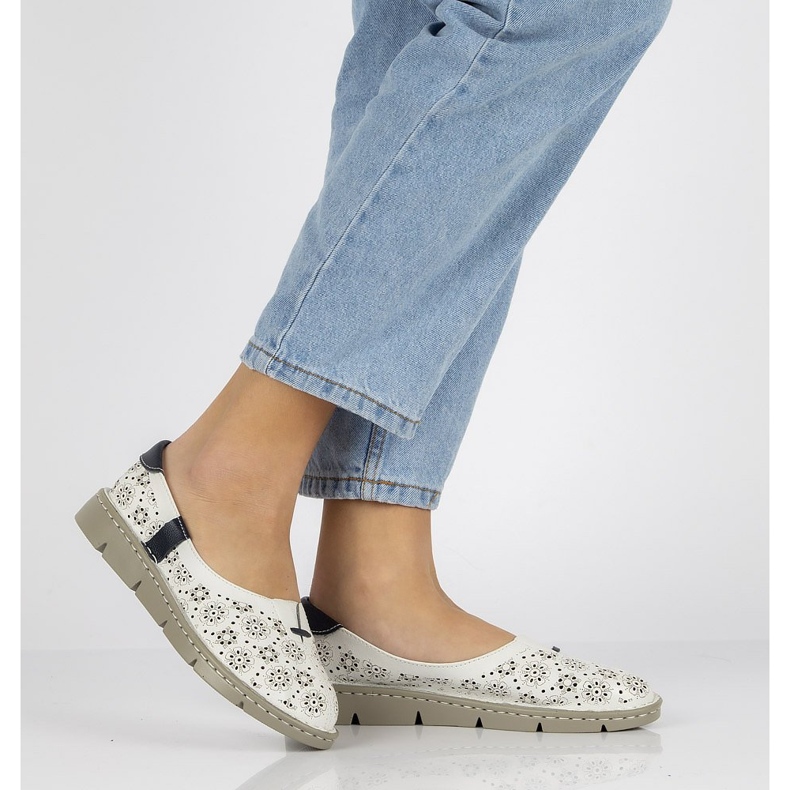 Scarpe in pelle Filippo DP1339 / 20 Wh bianco bianca 1