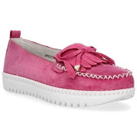Scarpa in pelle Filippo DP021/20 Fh rosa 2