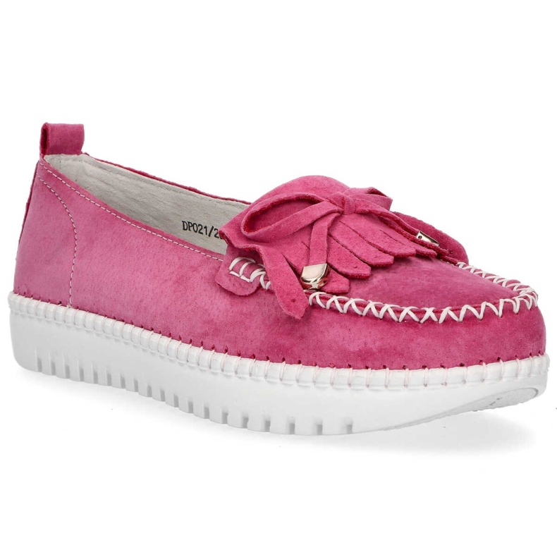 Scarpa in pelle Filippo DP021/20 Fh rosa 2