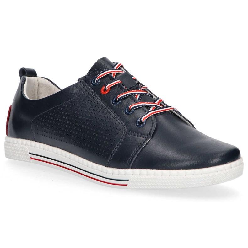 Scarpa in pelle Filippo DP008/20 Nv blu navy 1