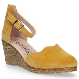 Sandali in pelle Filippo DS1394/20 Yl giallo 1