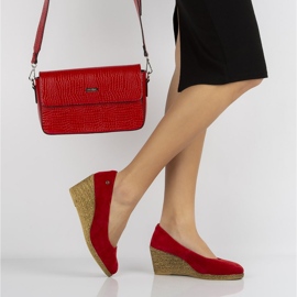 Scarpa rossa Filippo DP1328/20 Rd in pelle rosso giallo 1