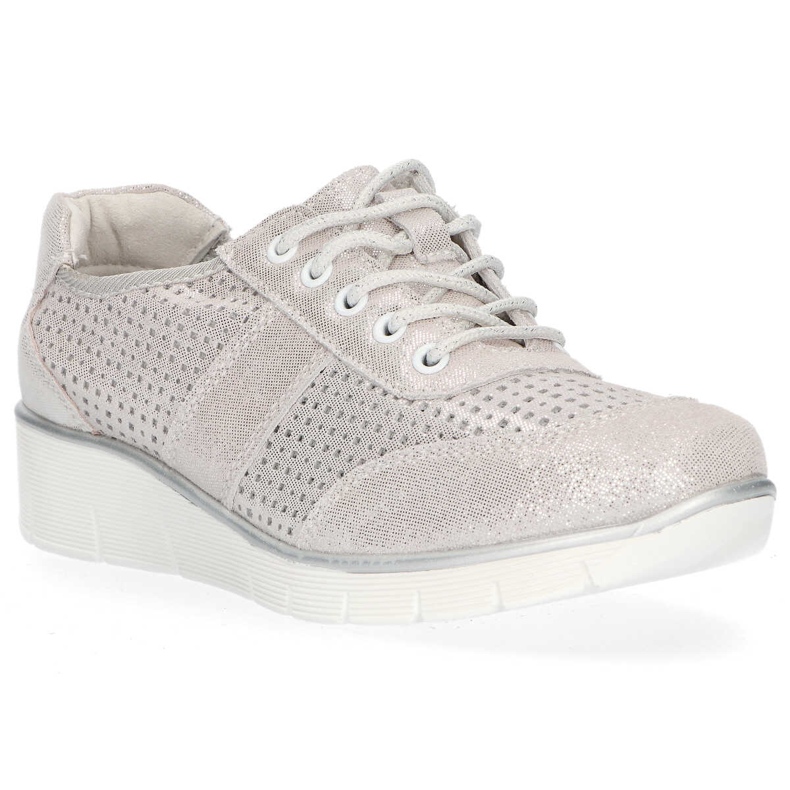 Scarpa in pelle Filippo DP028/20 Si argento grigio 1