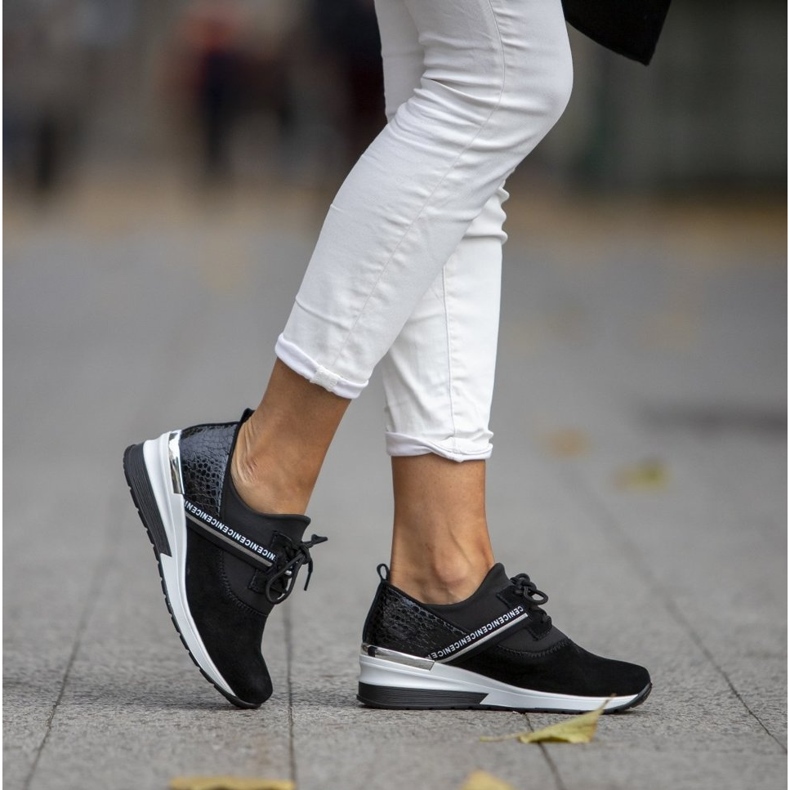 Sneakers in pelle Filippo DP1388/20 Bk nere nero 2