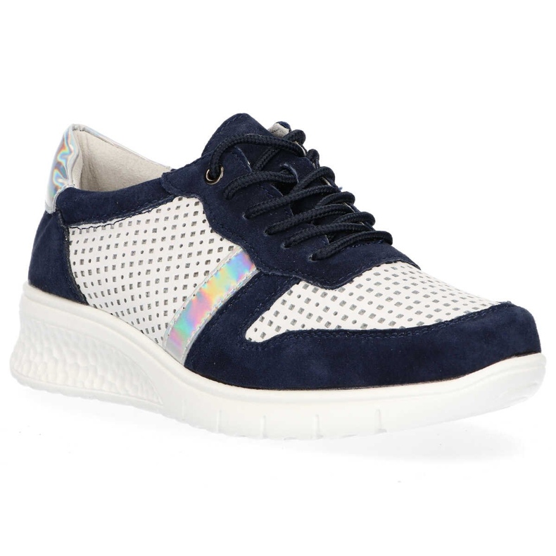 Scarpa Filippo DP1389 / 20 Wh Nv Bianco Navy blu navy giallo 2