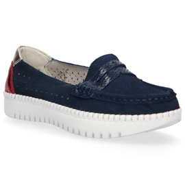 Scarpa in pelle Filippo DP1413/20 Nv blu navy 2