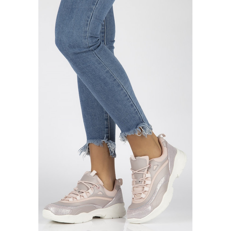 Sneakers da donna in pelle Filippo DP1411/20 Pi rosa 1