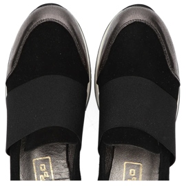 Scarpe Filippo 018 Scamosciato Nero / Nickel d'argento 1
