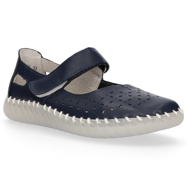 Scarpa in pelle Filippo DP1262/20 Nv blu navy 2