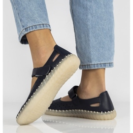 Scarpa in pelle Filippo DP1262/20 Nv blu navy 1