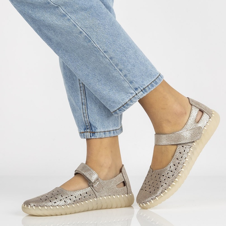 Scarpe in pelle Filippo DP1262/20 Si argento d'argento 1