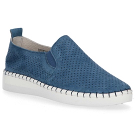 Scarpa in pelle Filippo DP063/20 Nv blu navy 2