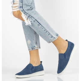 Scarpa in pelle Filippo DP063/20 Nv blu navy 1