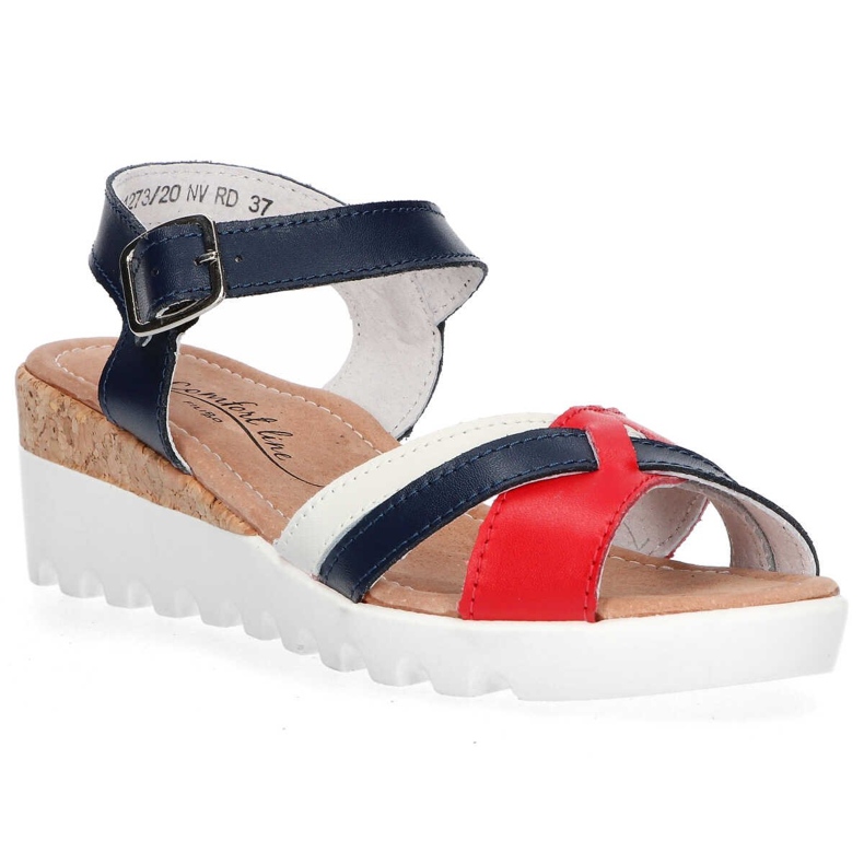 Sandali Filippo DS1273/20 Nv Rd Navy Red bianca rosso blu navy 1