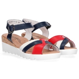 Sandali Filippo DS1273/20 Nv Rd Navy Red bianca rosso blu navy 2