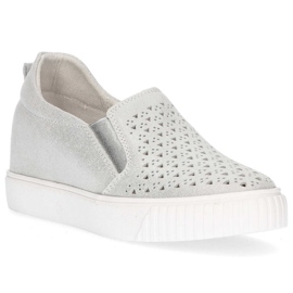 Scarpe in pelle Filippo DP1398/20 Si argento d'argento 2