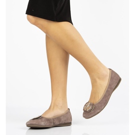 Ballerine in pelle Filippo DP1216/20 Sd sabbia beige marrone 2