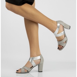 Filippo DS776/20 Si Sandali in argento d'argento grigio 1