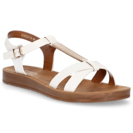 Filippo DS802 / 20 Wh Sandali bianchi bianca marrone 2