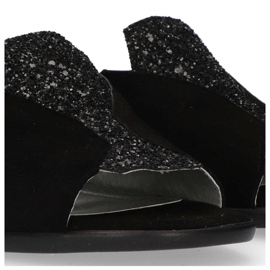 Ciabatte Filippo 1442 Paillettes Scamosciate Nere nero 2