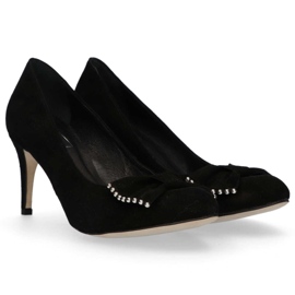 Décolleté Filippo 1430 Pelle scamosciata nera nero 2