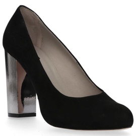 Décolleté Filippo 1440 in camoscio nero 2