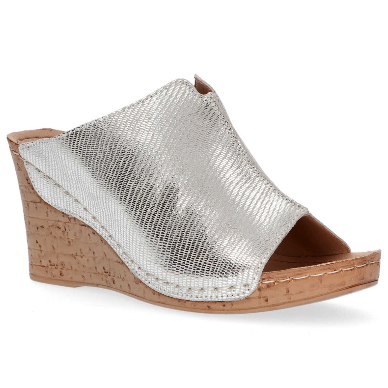 Ciabatte in pelle Filippo DK786/20 Si argento d'argento 2